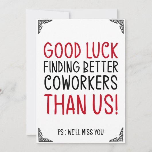 Succes bij het zoeken naar betere medewerkers kaart (Voorkant)