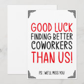 Succes bij het zoeken naar betere medewerkers kaart (Voorkant / Achterkant)