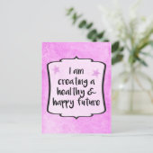 Succes bij slanke slanke slanke slank briefkaart (Staand voorkant)