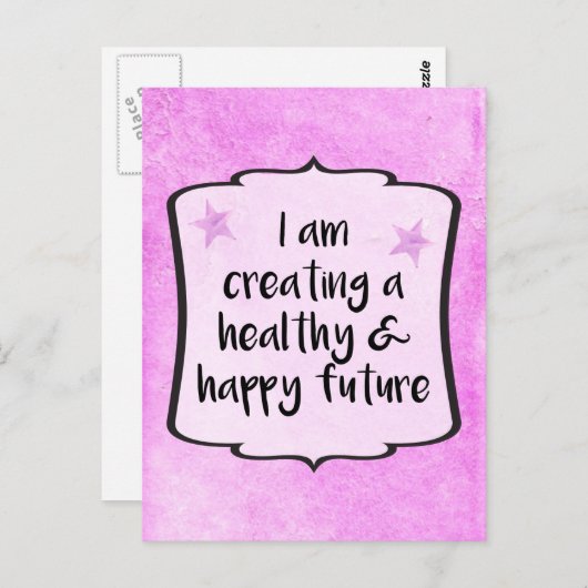 Succes bij slanke slanke slanke slank briefkaart (Voorkant / Achterkant)