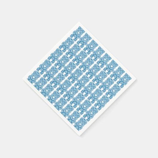 Succes Blue Tiki Cocktail Papier servetten (Hoek)