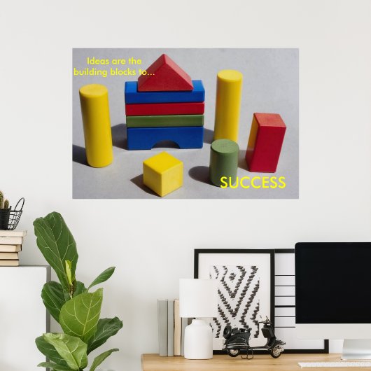 Succes boeken met tdgallery poster (Thuiskantoor)