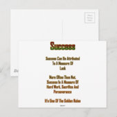 Succes Briefkaart (Voorkant / Achterkant)