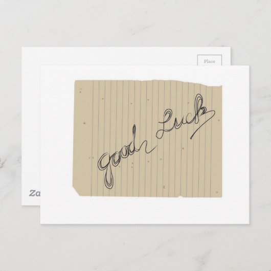 succes briefkaart (Voorkant / Achterkant)