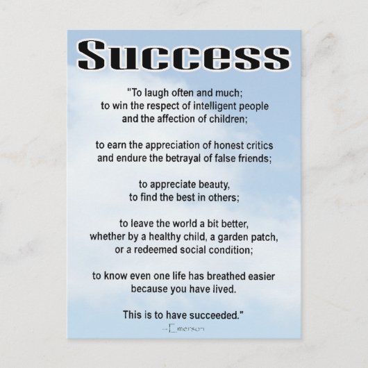 Succes Briefkaart (Voorkant)