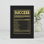 Succes Cadeaubonus Voedingsfeiten Kaart (Staand voorkant)