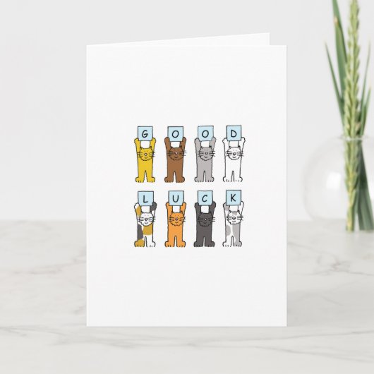 Succes Cartoon Kittens Kaart (Voorkant)