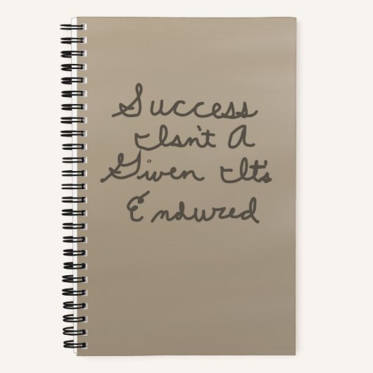 Succes Citaat Notitieboek (Voorkant)