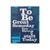 Succes citaat om ooit groot te zijn notitieblok (Linkerzijde)