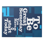 Succes citaat om ooit groot te zijn notitieblok (Voorkant)