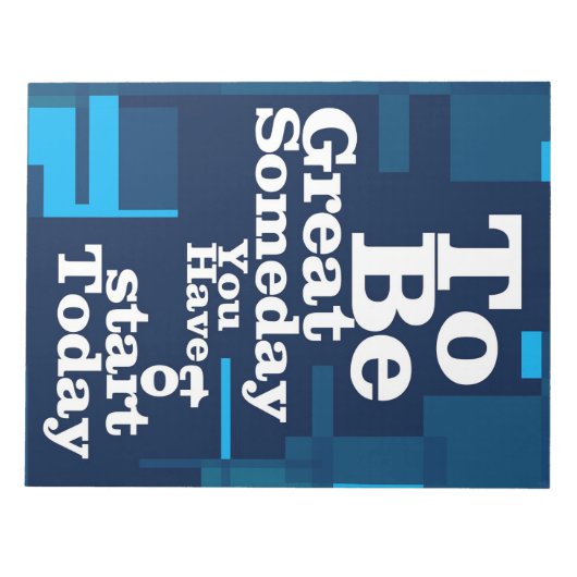 Succes citaat om ooit groot te zijn notitieblok (Voorkant)