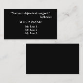 Succes citaat - Visitekaartjes (Voorkant / Achterkant)