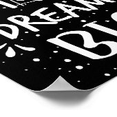 Succes citaat Werk Slim Droombig Poster (Hoek)