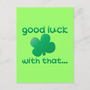 Succes daarmee... briefkaart