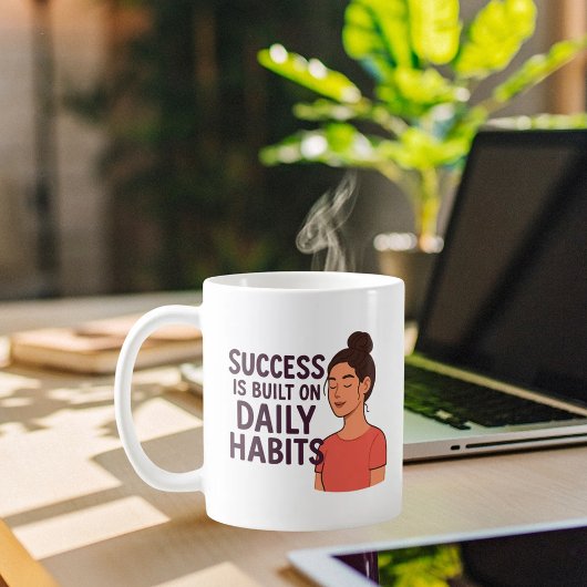 Succes dagelijkse gewoonten motivatie koffiemok