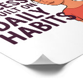 Succes dagelijkse gewoonten motivatie poster (Hoek)