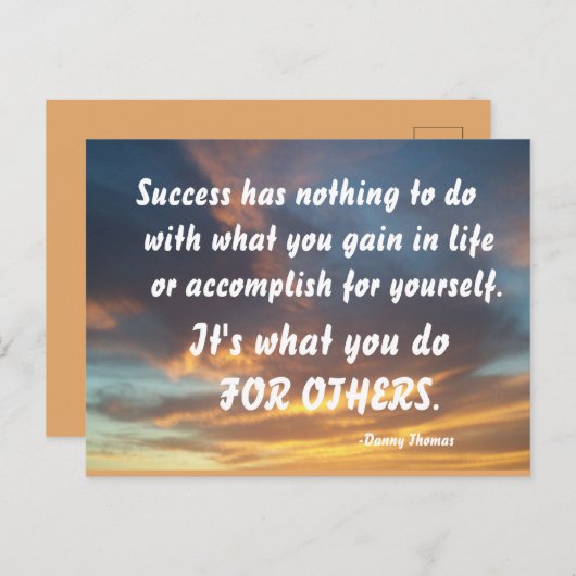 SUCCES-DANNY THOMAS BRIEFKAART (Voorkant / Achterkant)