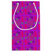 Succes decoratief roze patroon klein cadeauzakje (Achterkant)