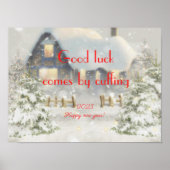 Succes door het poster van het nieuwe jaar te redd (Voorkant)