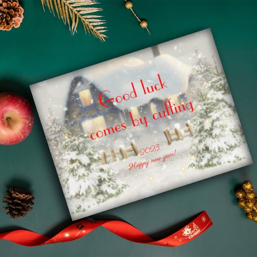 Succes door het poster van het nieuwe jaar te redd