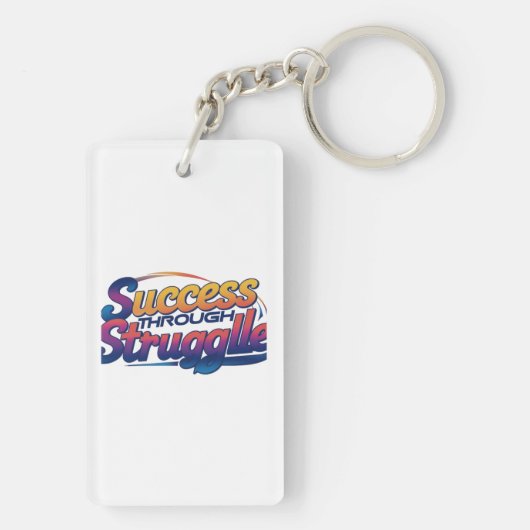 "Succes door strijd" Sleutelhanger (achterkant)