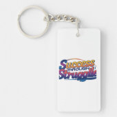 "Succes door strijd" Sleutelhanger (Voorkant)