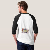 Succes door strijd t-shirt (Achterkant volledig)