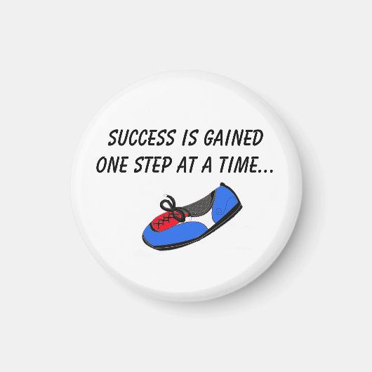 Succes Eén Stap per Tijd Magneet (Voorkant)