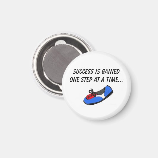 Succes één stap tegelijk magneet (Voorkant / Achterkant)