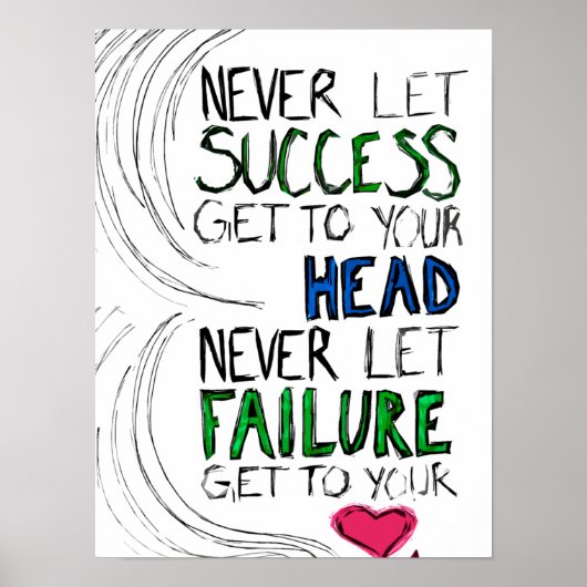 Succes en falen poster (Voorkant)