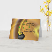 Succes en fijne St. Patty&Apos; Dag van de Dag Kaart (Gele Bloem)