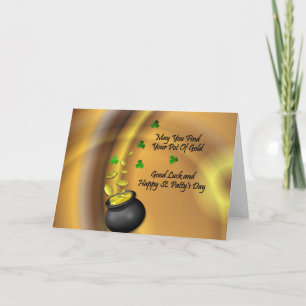 Succes en fijne St. Patty&Apos; Dag van de Dag Kaart