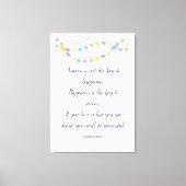 Succes en geluk Inspirerend citaten op maat Canvas Afdruk (Voorkant)