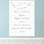 Succes en geluk Inspirerend citaten op maat Canvas Afdruk (Insitu (Houten vloer))