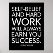 Succes en Gym Motivatie Poster (Voorkant)