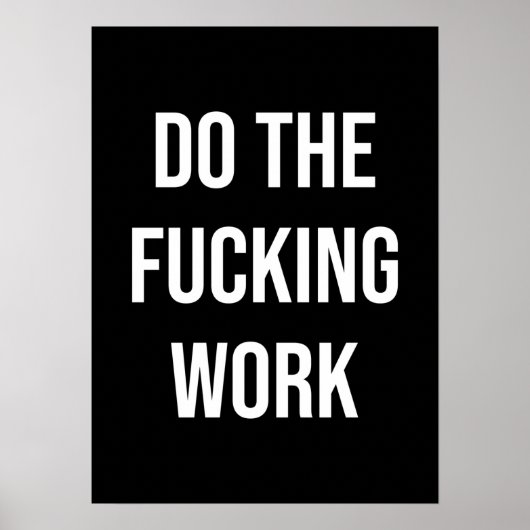 Succes en Gym Motivatie Poster (Voorkant)