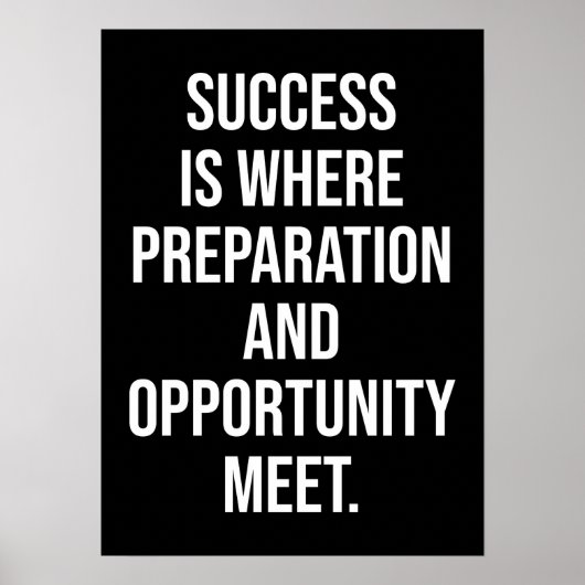 Succes en Gym Motivatie Poster (Voorkant)