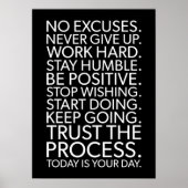 Succes en Gym Motivatie Poster (Voorkant)