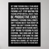 Succes en Gym Motivatie Poster (Voorkant)