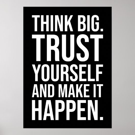 Succes en Gym Motivatie Poster (Voorkant)