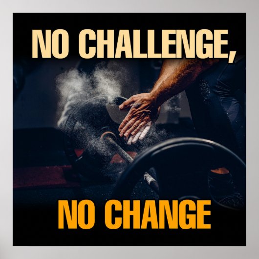 Succes en Gym Motivatie Poster (Voorkant)