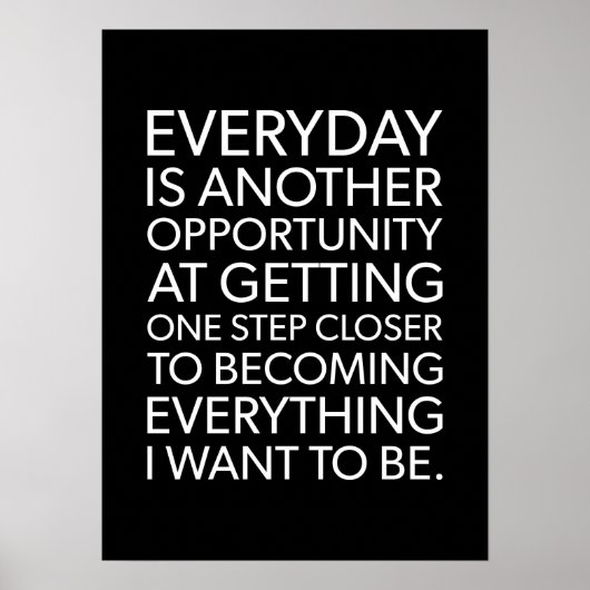 Succes en Gym Motivatie Poster (Voorkant)