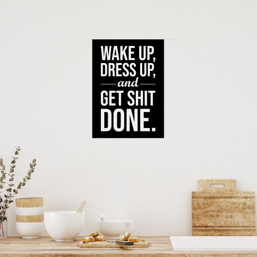 Succes en Gym Motivatie Poster (Keuken)