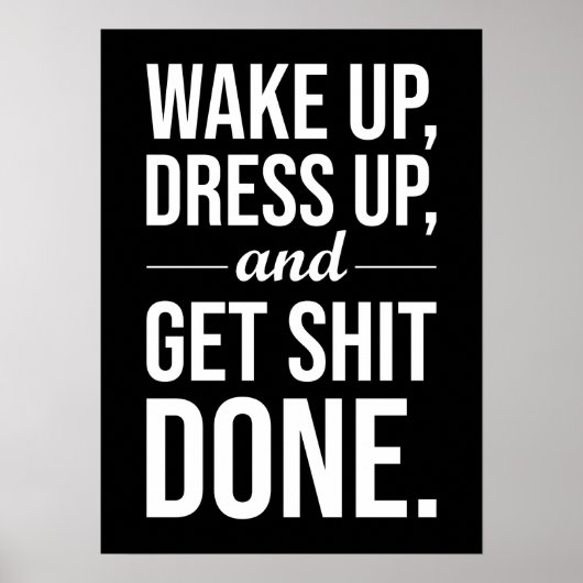 Succes en Gym Motivatie Poster (Voorkant)