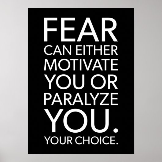 Succes en Gym Motivatie Poster (Voorkant)