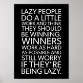 Succes en Gym Motivatie Poster (Voorkant)