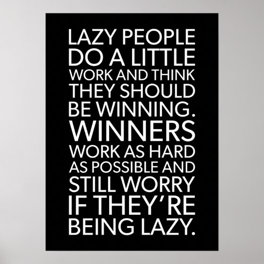 Succes en Gym Motivatie Poster (Voorkant)