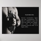 Succes en Gym Motivatie Poster (Voorkant)