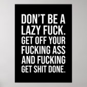 Succes en Gym Motivatie Poster (Voorkant)