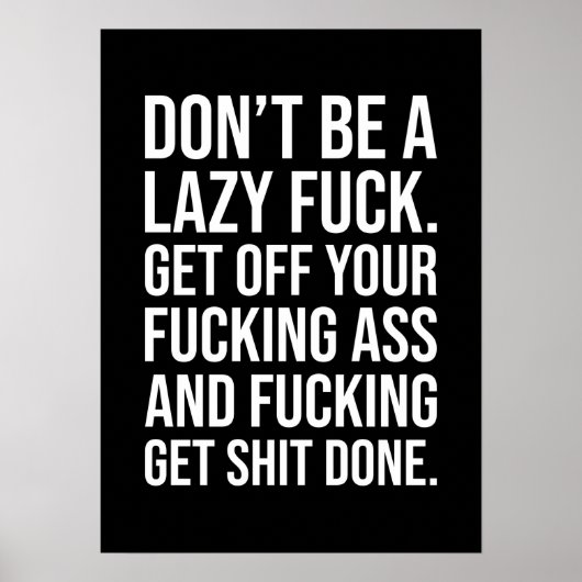 Succes en Gym Motivatie Poster (Voorkant)